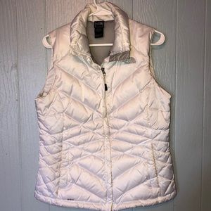 White northface 550 vest